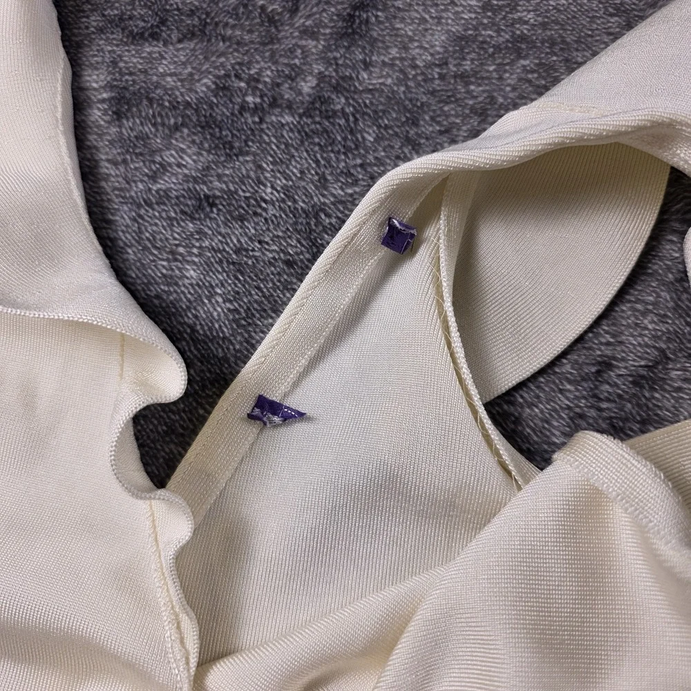 Ralph Lauren Purple Label Silk Sleeveless Ruffle Sweater Blouse Womens S $990 - Picture 7 of 7